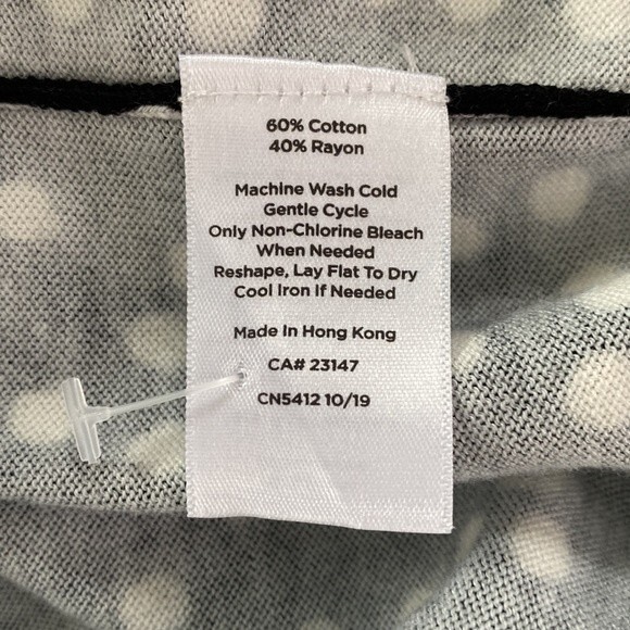 Talbots Polka Dot Button Down Cardigan Sweater 3/4 Sleeve Academia Office Soft - Picture 8 of 13